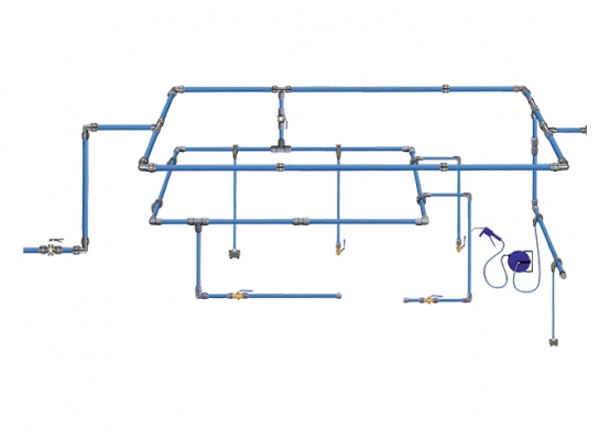 Energy saving pipeline (Compass pipeline)